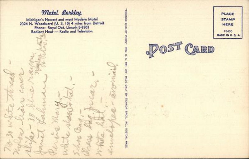 Drake Motel (Dunes Motel) - Vintage Postcard (newer photo)